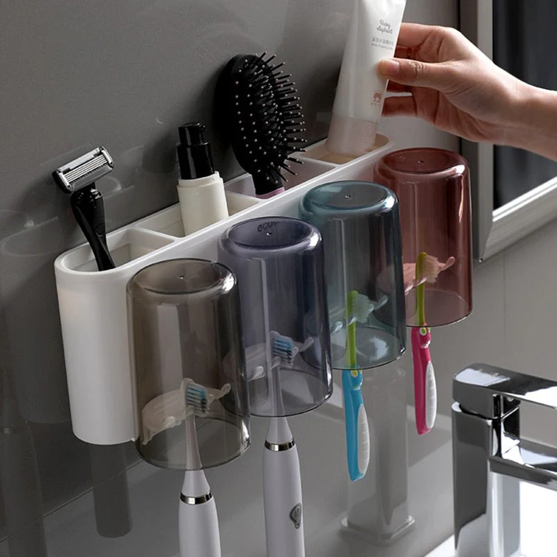 Universal Bathroom Organizer Multifunctional Toothbrush Holder - Image 5