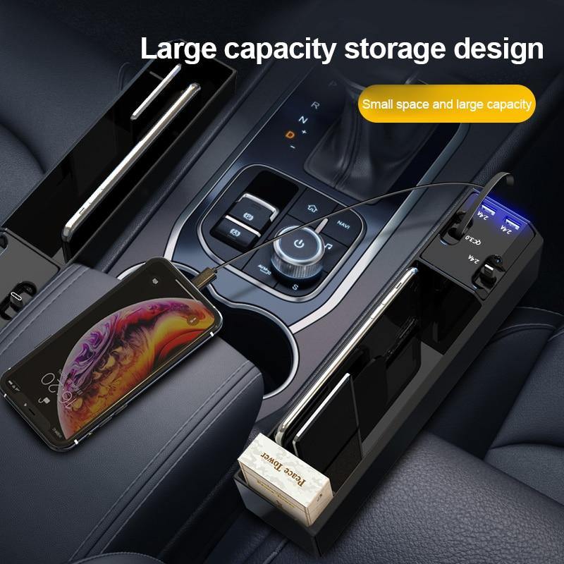Universal Car Seat USB Charger Gap Organizer - Image 3