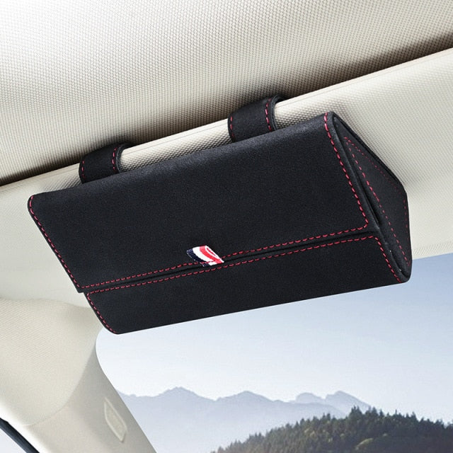 Universal Car Visor Magnetic Sunglasses Holder - Image 7