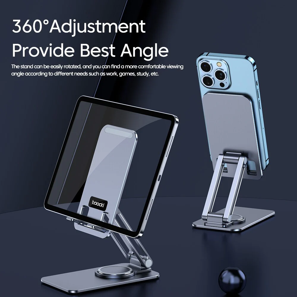 Universal Easy Fold Rotating Smartphone Holder - Image 2