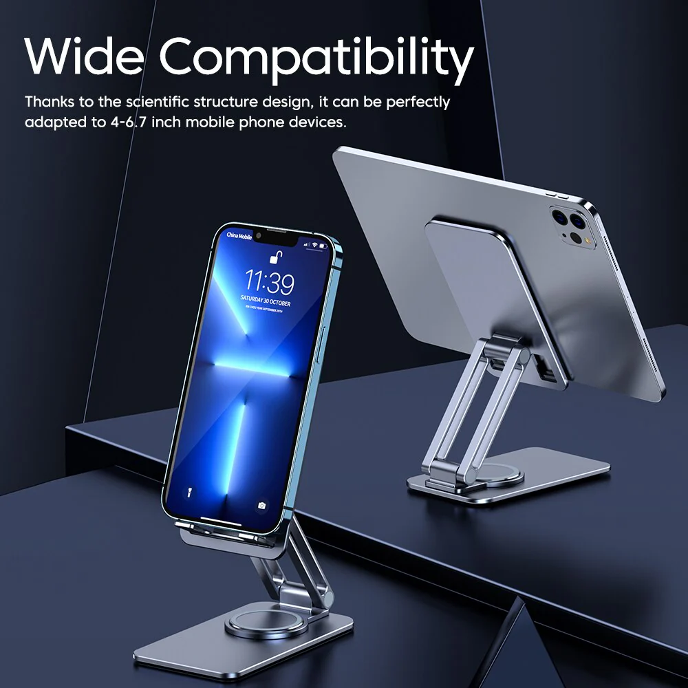 Universal Easy Fold Rotating Smartphone Holder - Image 3