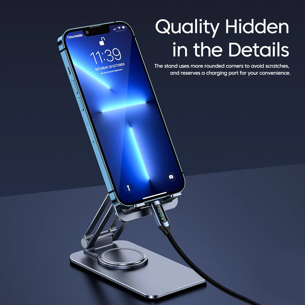 Universal Easy Fold Rotating Smartphone Holder - Image 5