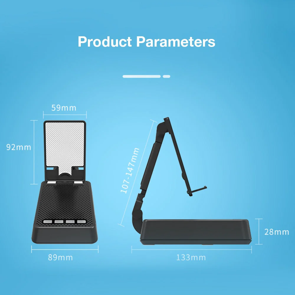 Universal Foldable Bluetooth Speaker Phone Holder - Image 6