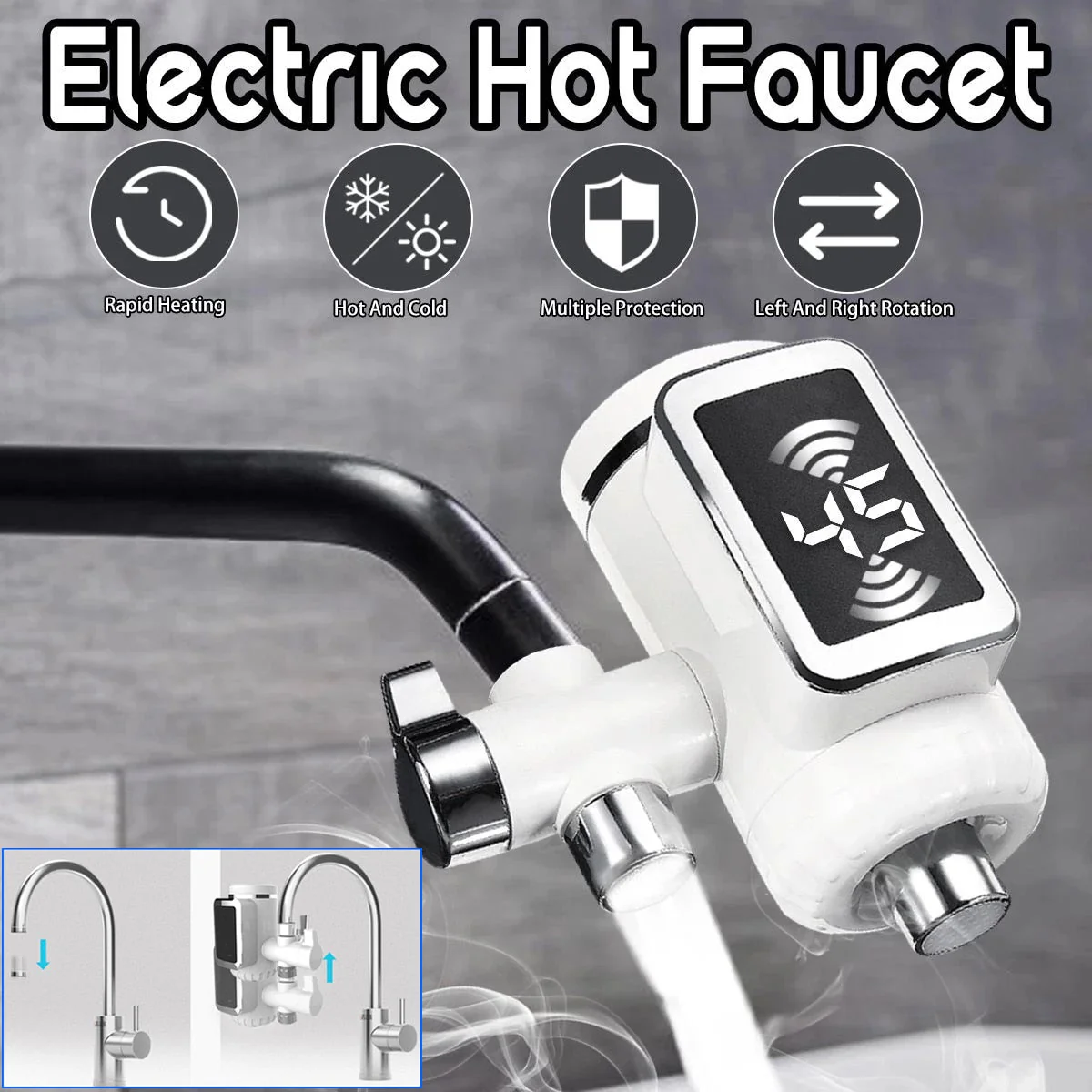 Universal Instant Fast Water Heater Faucet - Image 3