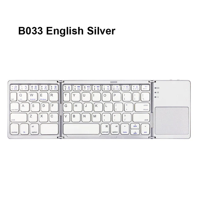 Universal Mini Foldable Wireless Keyboard with Touchpad - Image 12