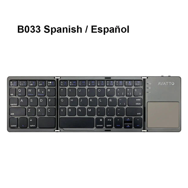 Universal Mini Foldable Wireless Keyboard with Touchpad - Image 15