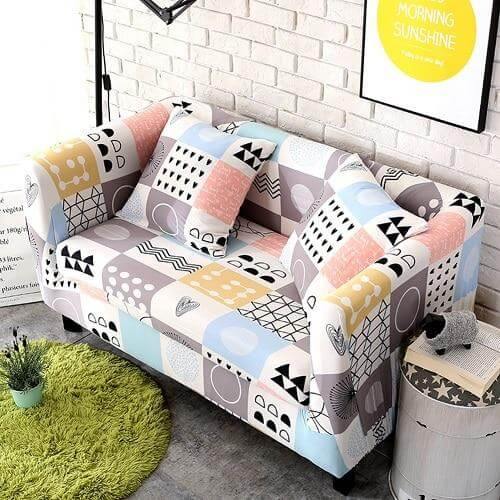 Universal Modern Colorful Cute Loveseat Sofa Covers - Image 16