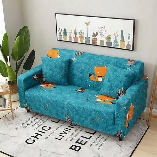 Universal Modern Colorful Cute Loveseat Sofa Covers - Image 8