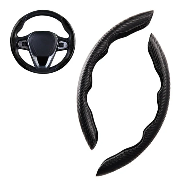 Universal Non-Slip Carbon Fiber Car Wheel Cover - Image 11