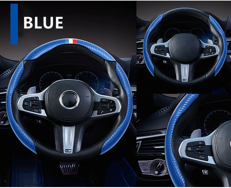 Universal Non-Slip Carbon Fiber Car Wheel Cover - Image 4