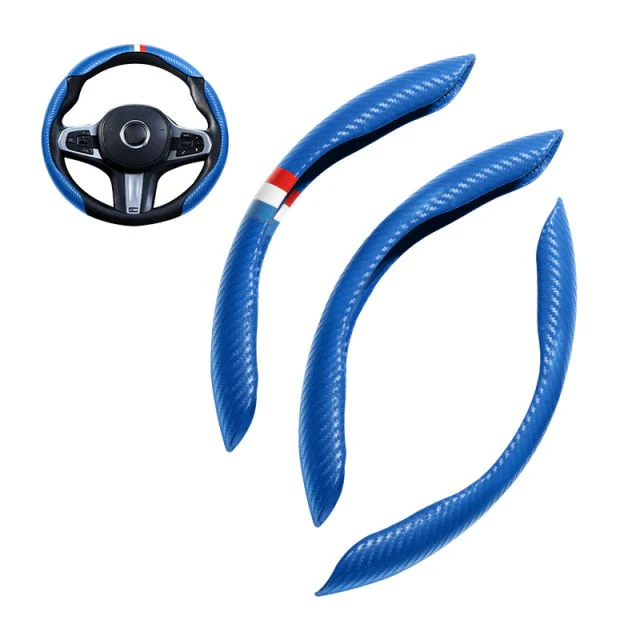 Universal Non-Slip Carbon Fiber Car Wheel Cover - Image 8