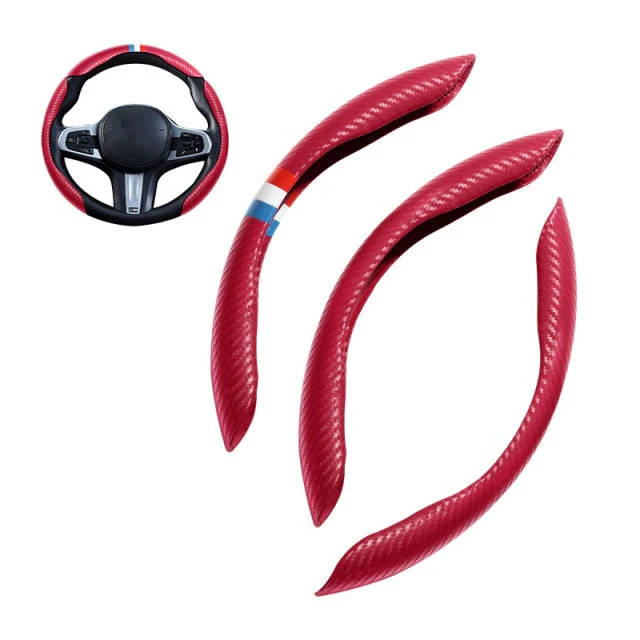 Universal Non-Slip Carbon Fiber Car Wheel Cover - Image 9