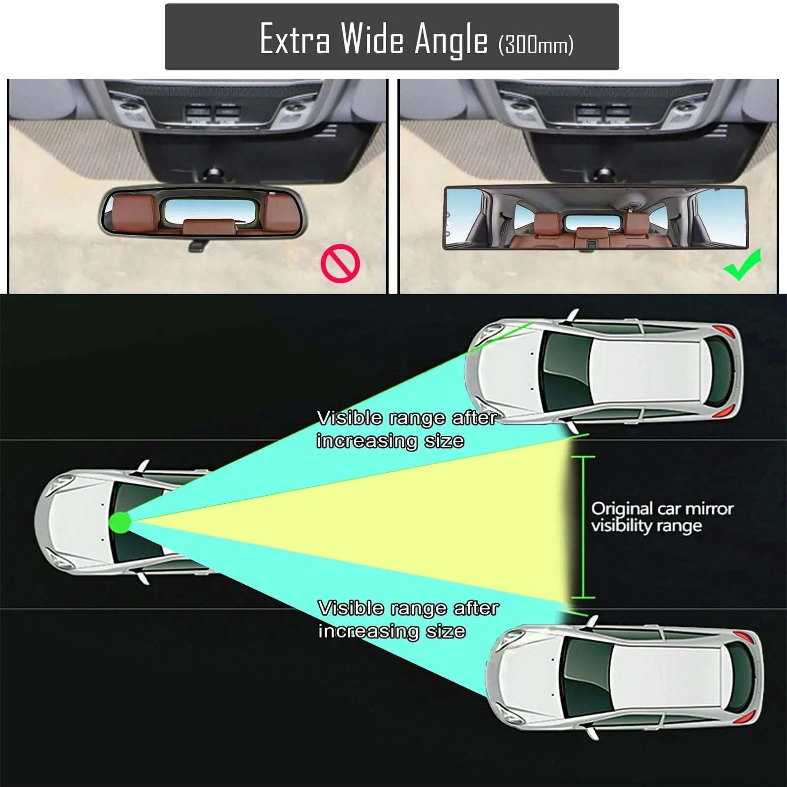 Universal Panoramic Rearview Mirror - Image 3