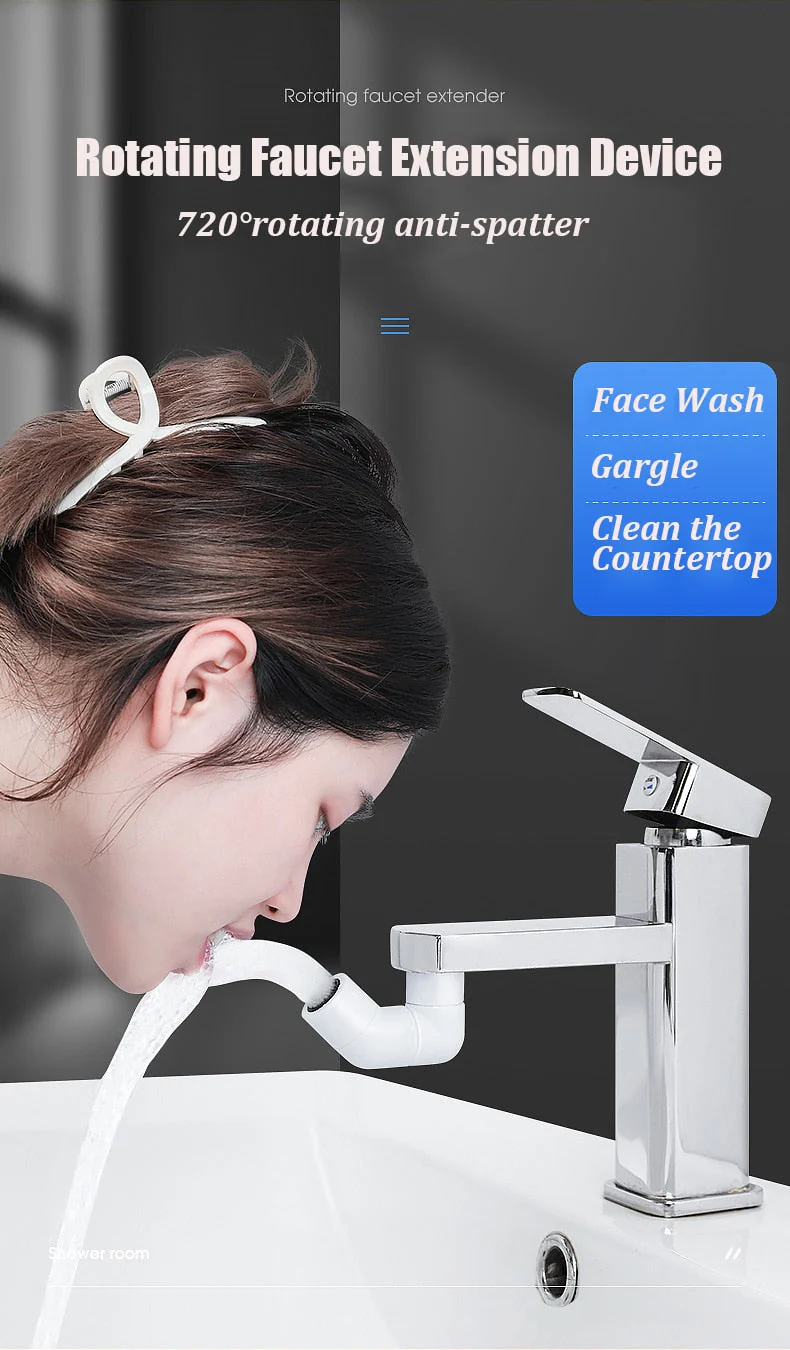 Universal Rotatable Anti-Splash Faucet Extender - Image 7