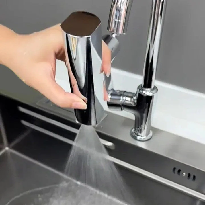 Universal Rotating Waterfall Sink Faucet Extension - Image 5