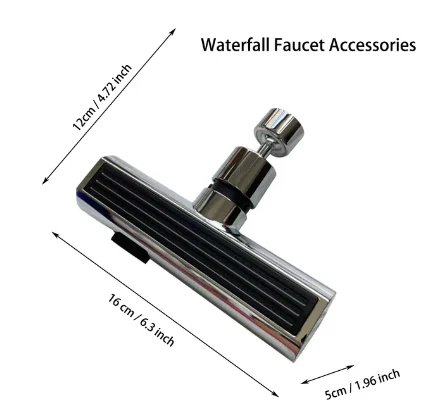 Universal Rotating Waterfall Sink Faucet Extension - Image 8