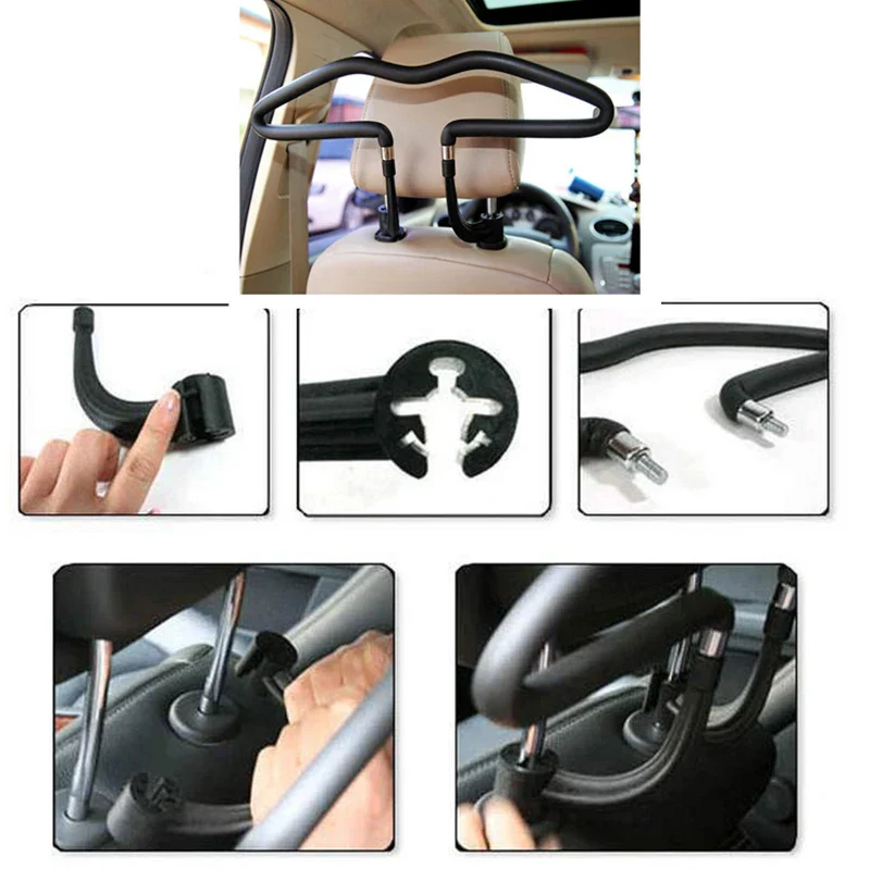 Universal Travel Swivel Hook Headrest Clothes Hanger - Image 4