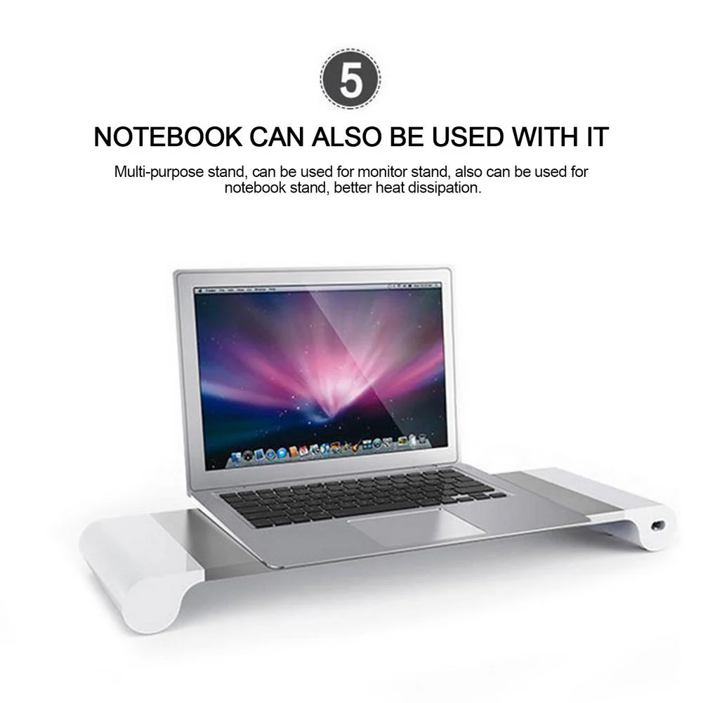Universal USB Phone Charging Monitor Riser Stand - Image 6