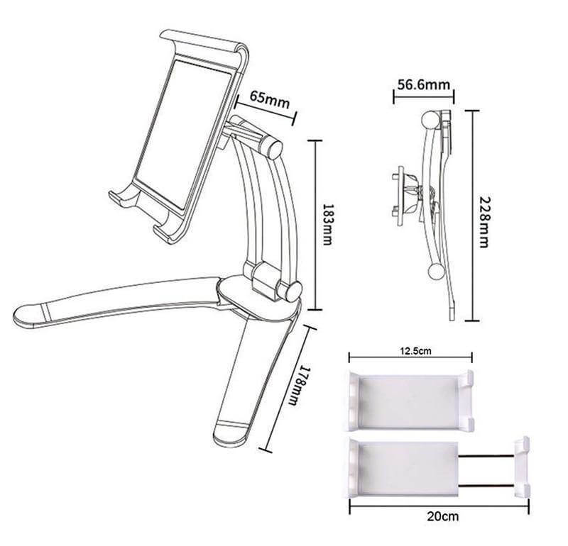 Universal Wall Mounted Desk Phone Tablet Holder - Image 17