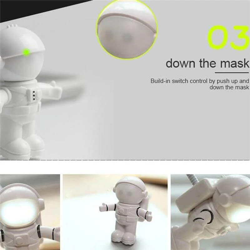 USB Astronaut LED Book Night Light - Image 12