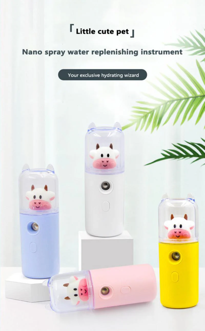 USB Cartoon Animal Rechargeable Mini Face Steamer - Image 9