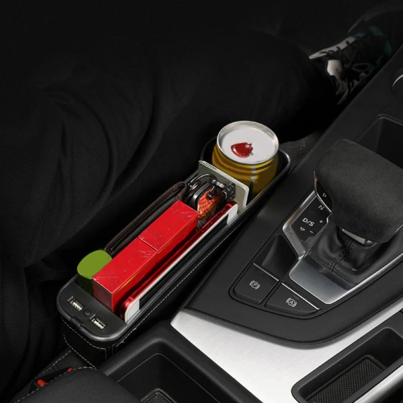 USB Charging LED Car Seat Gap Organizer - Image 3