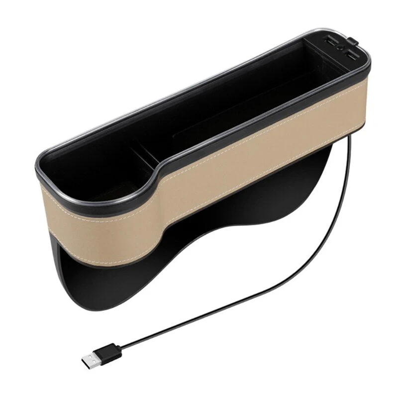 USB Charging LED Car Seat Gap Organizer - Image 8