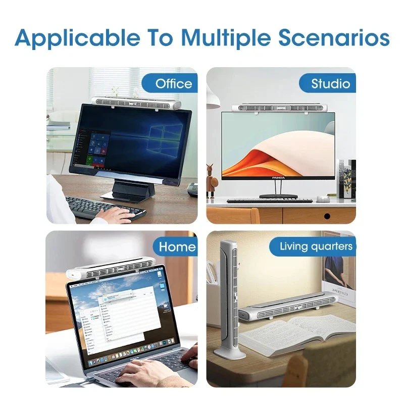 USB Rechargeable Portable Desk & Monitor Clip-On Air Conditioner - Image 3