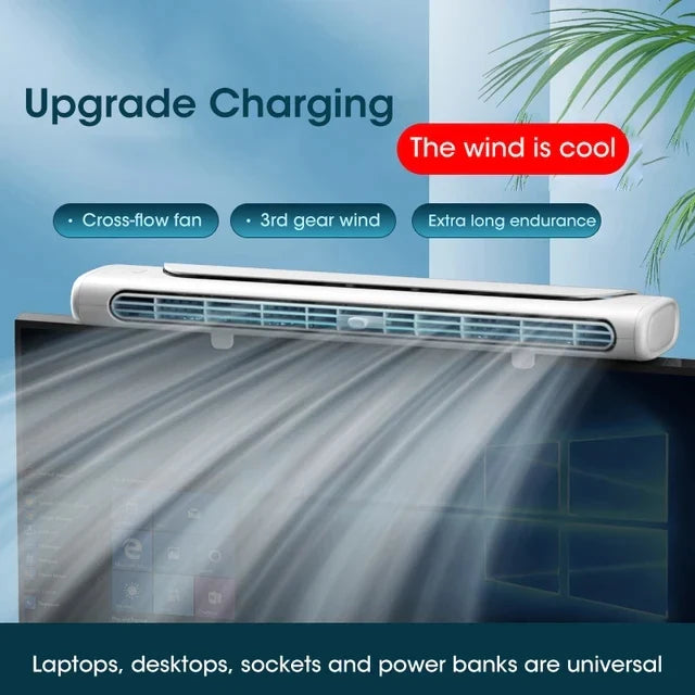 USB Rechargeable Portable Desk & Monitor Clip-On Air Conditioner - Image 7