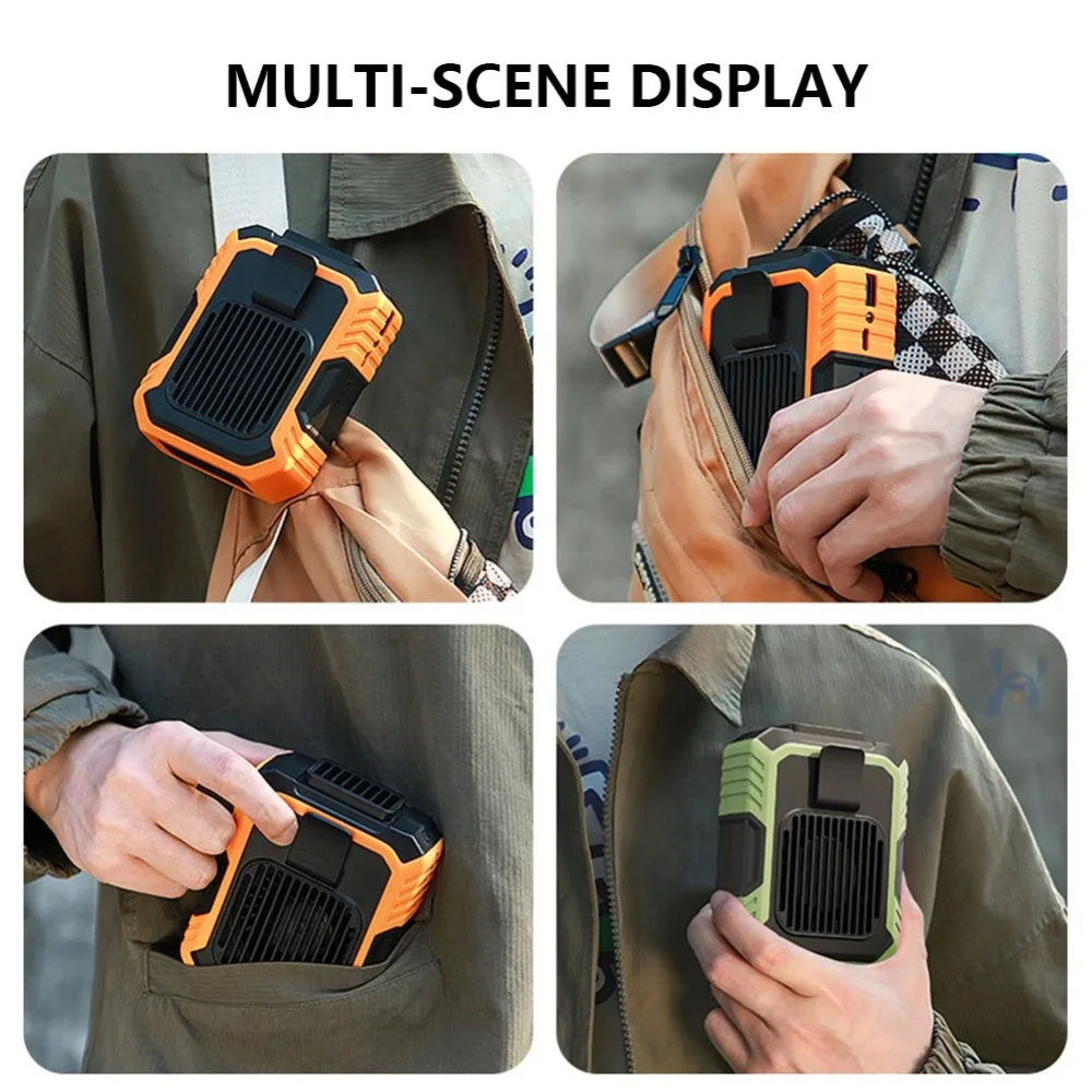 USB Rechargeable Portable Waist Clip Air Conditioner Fan - Image 4