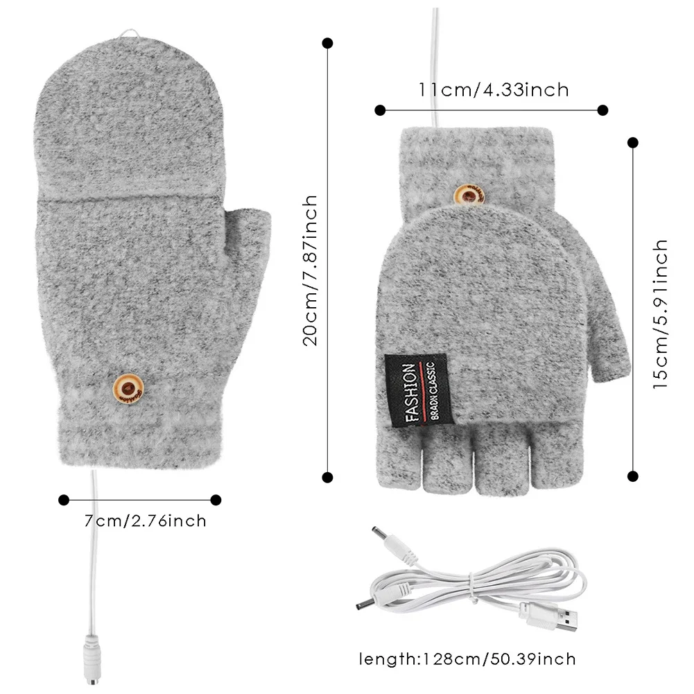 USB Rechargeable Warm Wave Heated Gloves - Image 7