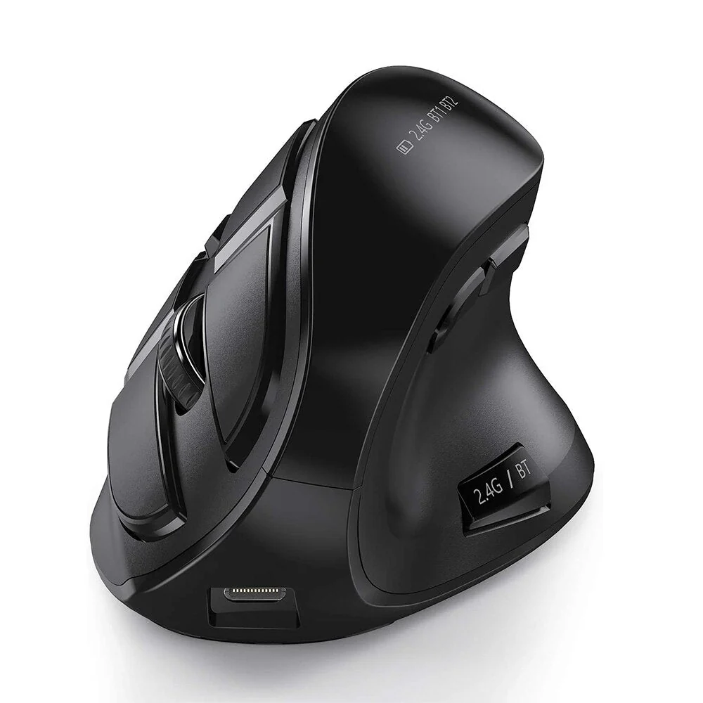 Vertical Ergonomic Soft Click Wireless Mouse - Image 7