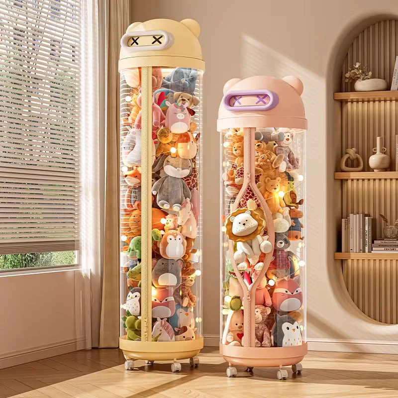 Vertical Transparent Space-Saving Toy Organizer Storage Tower - Image 3