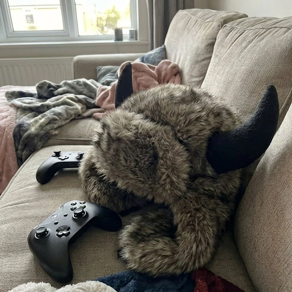 Viking Horn Fur Winter Trapper Hat - Image 4