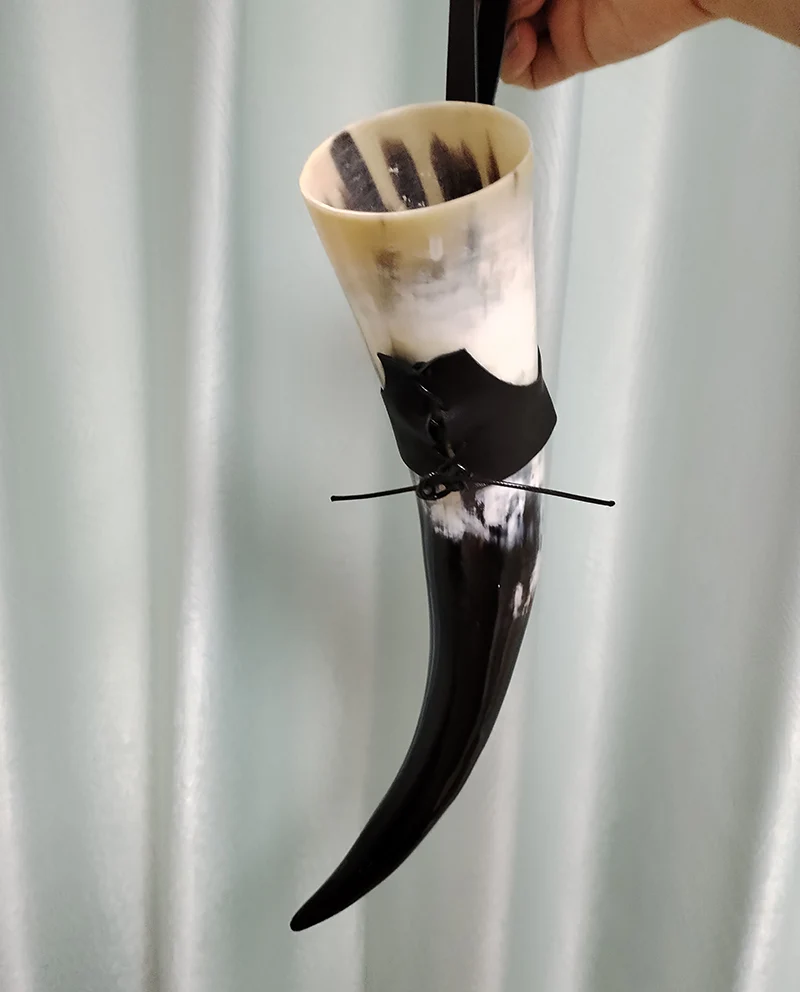 Viking Horn Handmade Real Mug - Image 4