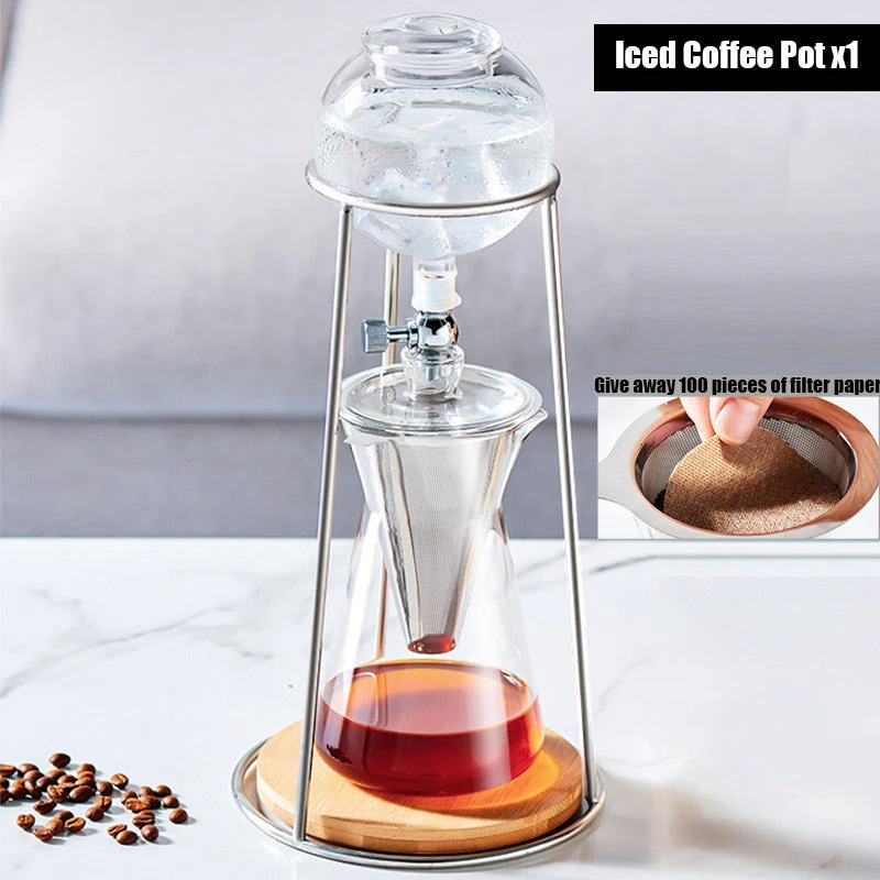 Vintage Art Brew Glass Reusable Drip Coffee Pot - Image 2