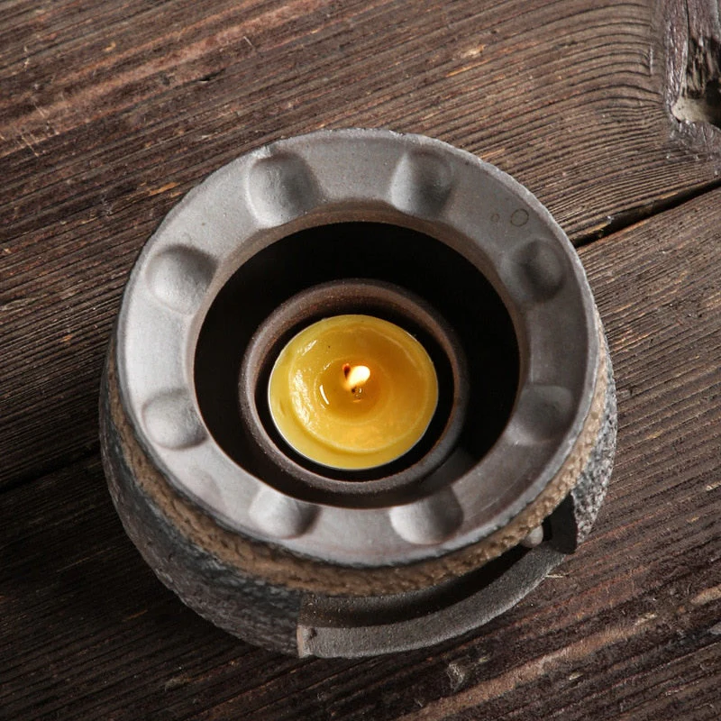 Vintage Art Ceramic Teapot Warmer Holder - Image 3