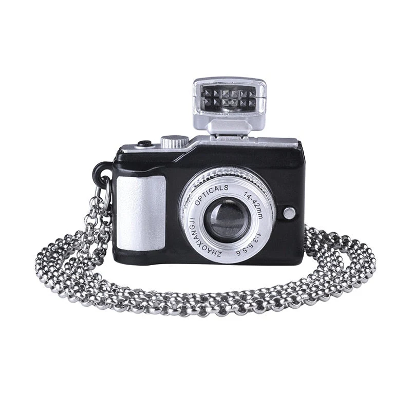 Vintage Camera Shaped Flashlight Necklace - Image 10
