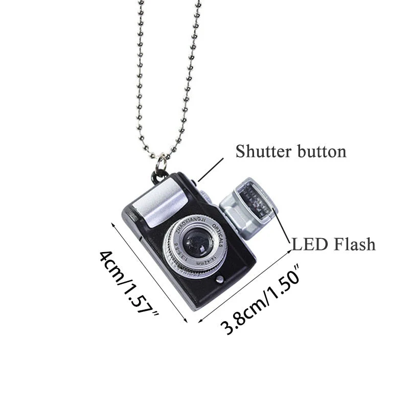 Vintage Camera Shaped Flashlight Necklace - Image 4
