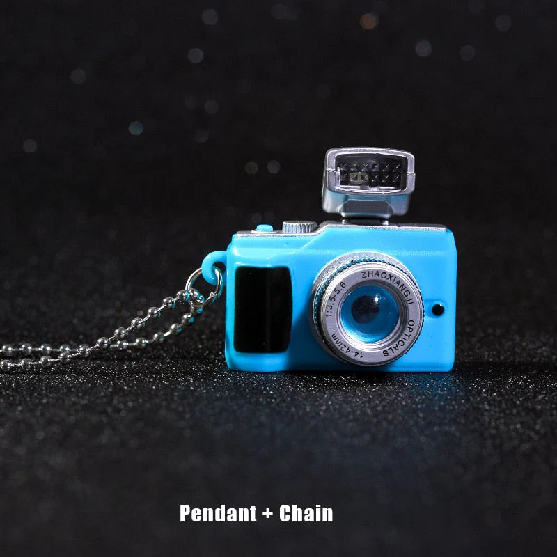 Vintage Camera Shaped Flashlight Necklace - Image 5
