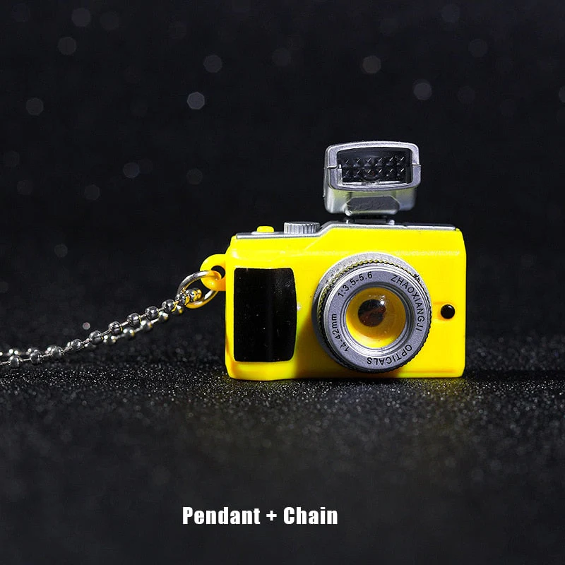 Vintage Camera Shaped Flashlight Necklace - Image 8