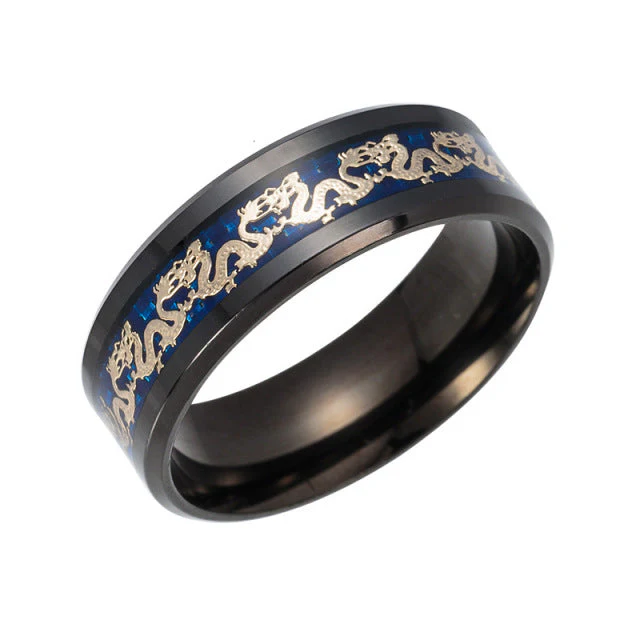 Vintage China Dragon Ring for Men - Image 4