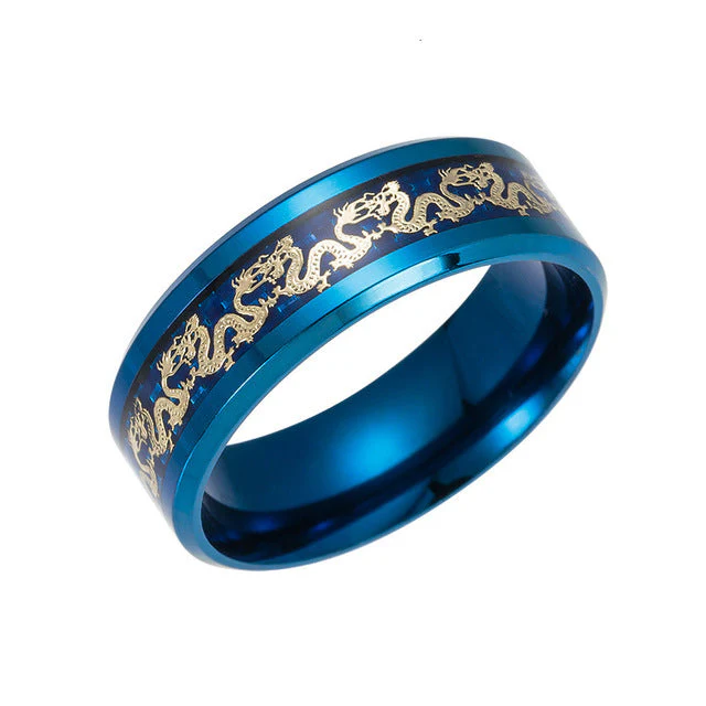 Vintage China Dragon Ring for Men - Image 7