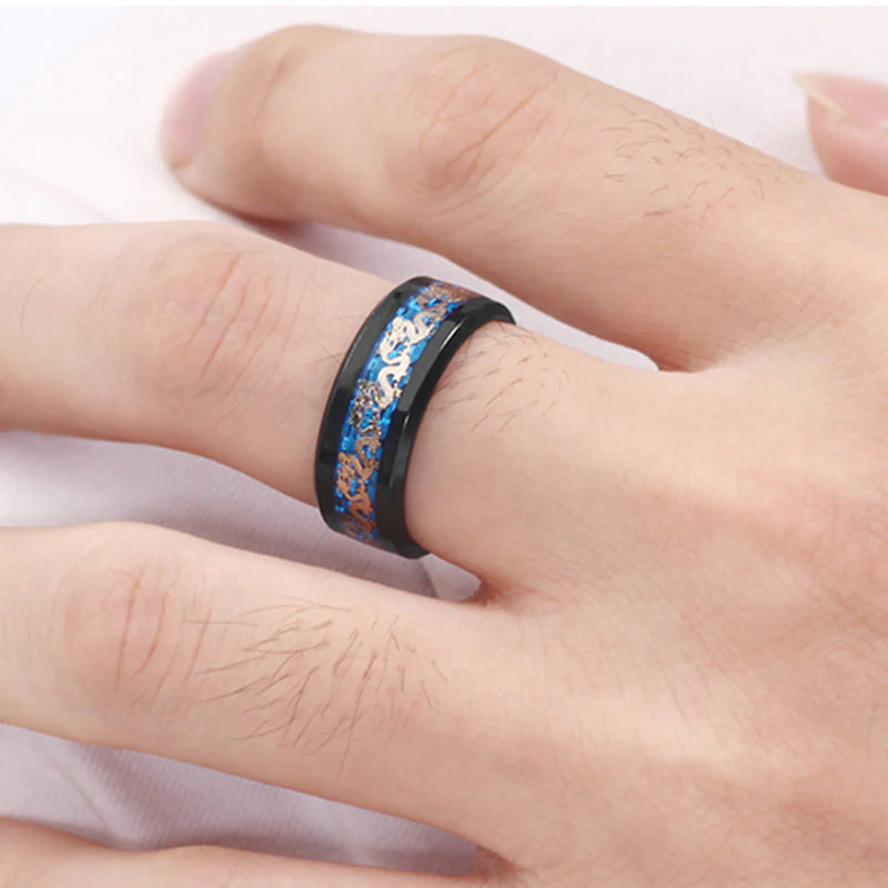 Vintage China Dragon Ring for Men - Image 8