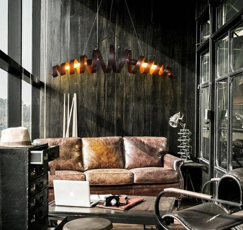 Vintage Circle Chandelier Ceiling Lamp - Image 3