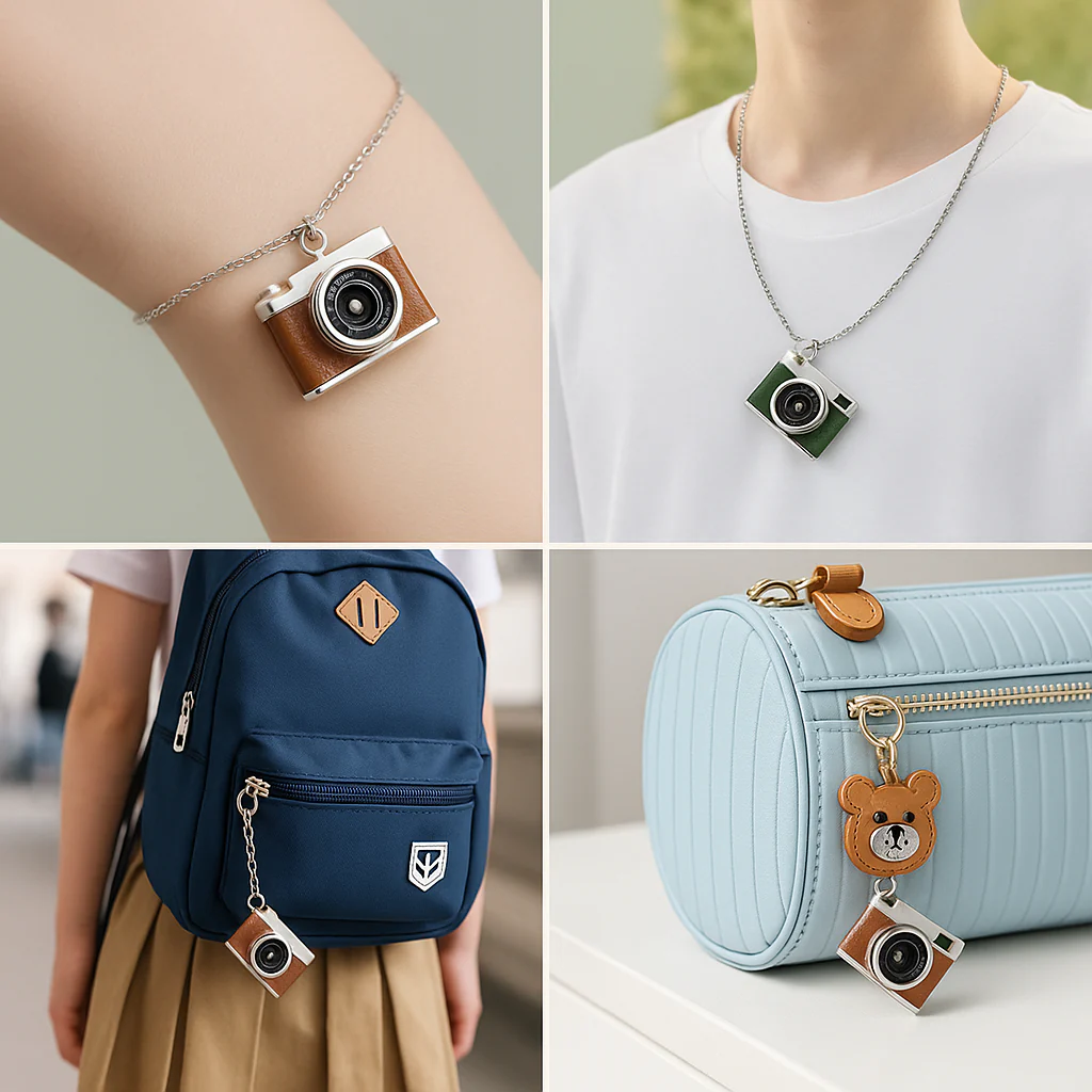 Vintage Digital Camera Style Necklace - Image 2