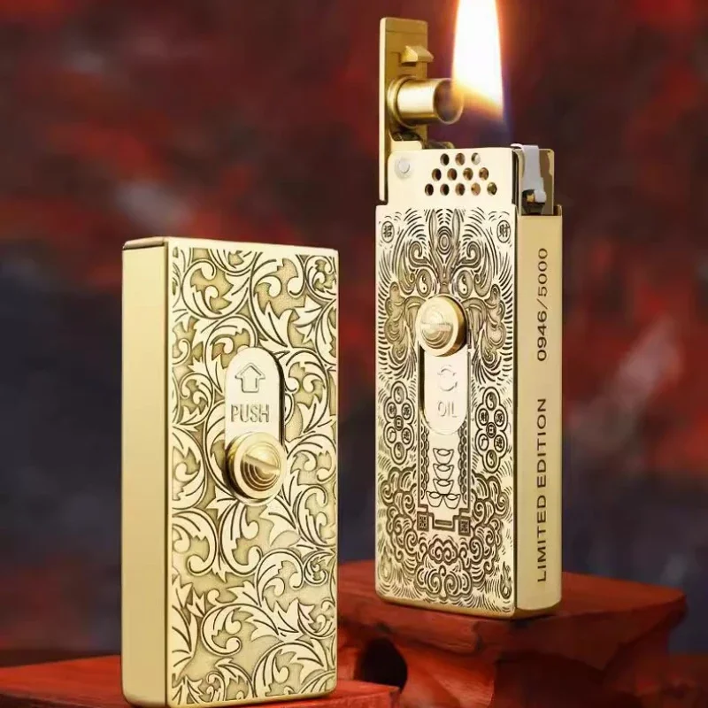 Vintage Flare One-Click Ignition Automatic Lighter - Image 2
