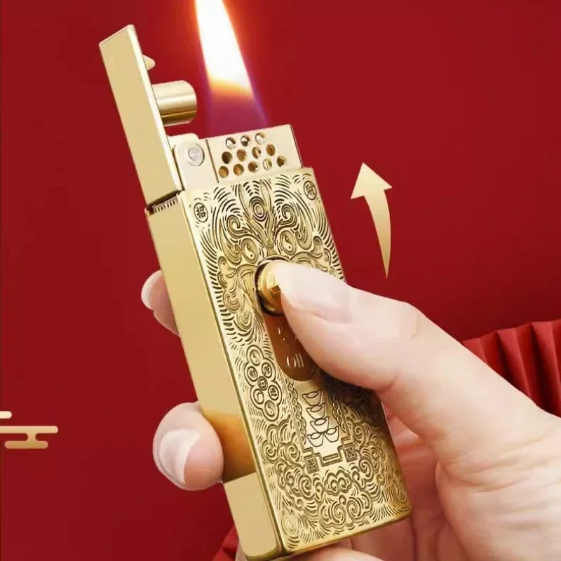 Vintage Flare One-Click Ignition Automatic Lighter - Image 3