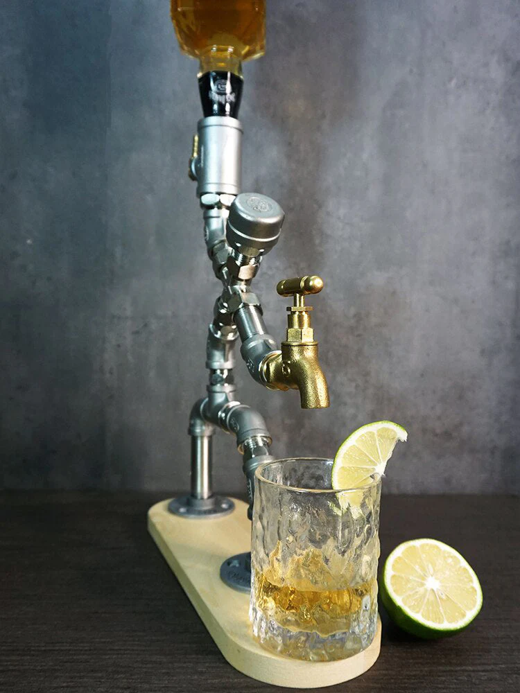 Vintage Human Industrial Pipe Drink Dispenser - Image 4