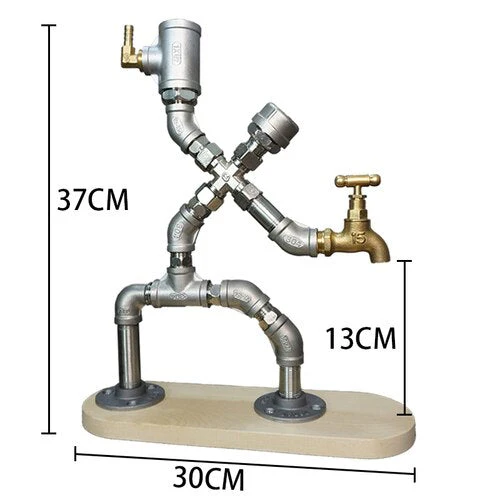 Vintage Human Industrial Pipe Drink Dispenser - Image 7